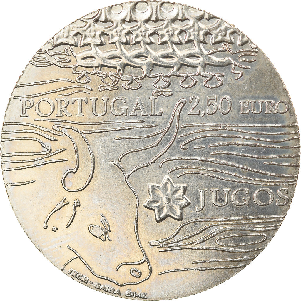 Portugal, 2-1/2 Euro, Les jougs, 2014, AU(55-58), Cobre-níquel