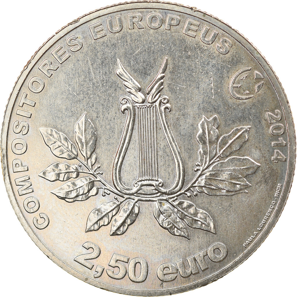 Portugal, 2-1/2 Euro, Marcos Portugal, 2014, PR, Copper-nickel