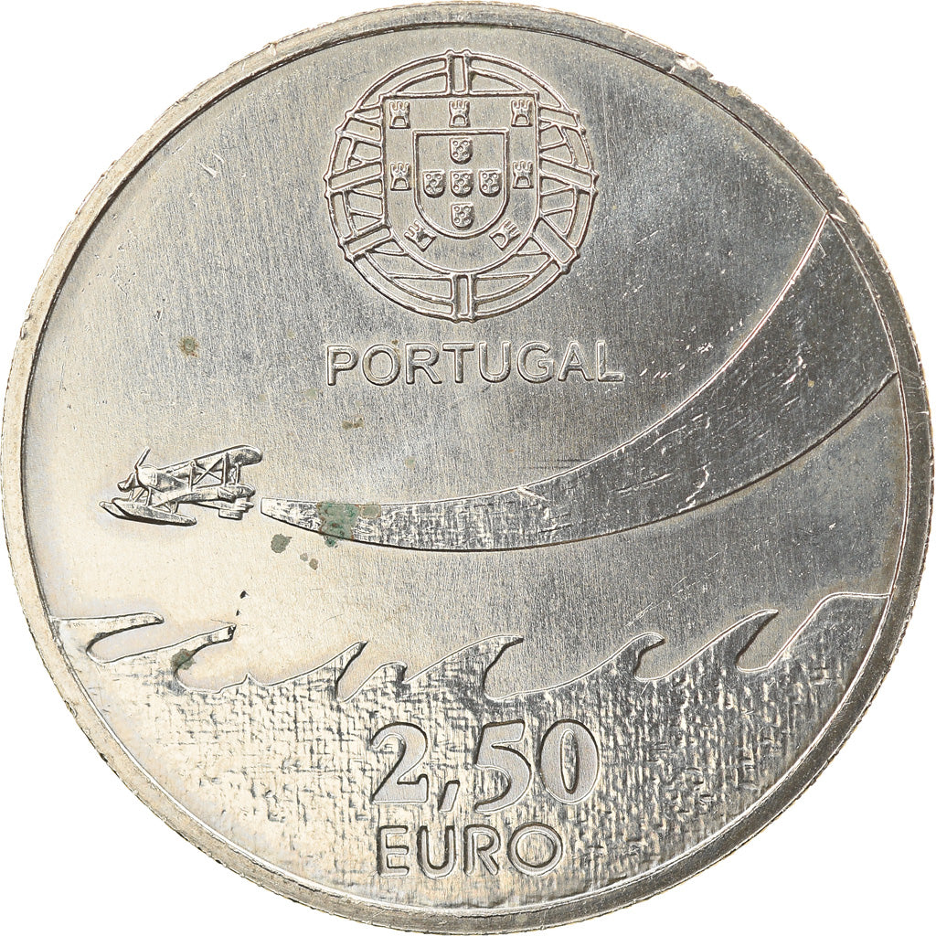 Portugal, 2-1/2 Euro, Aviation militaire, 2014, AU(55-58), Copper-nickel