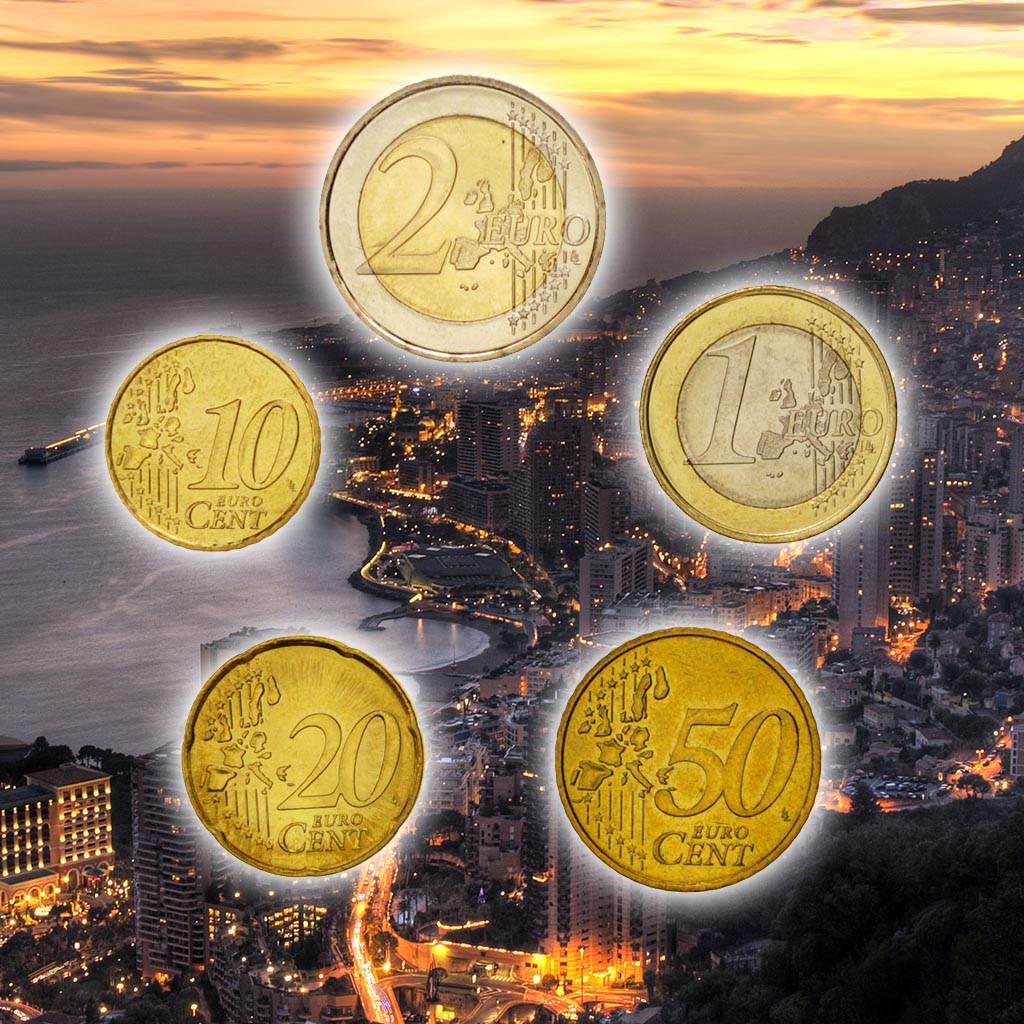 Monaco, 10 Cents to 2 Euro, 2003, MS(63), 0.00