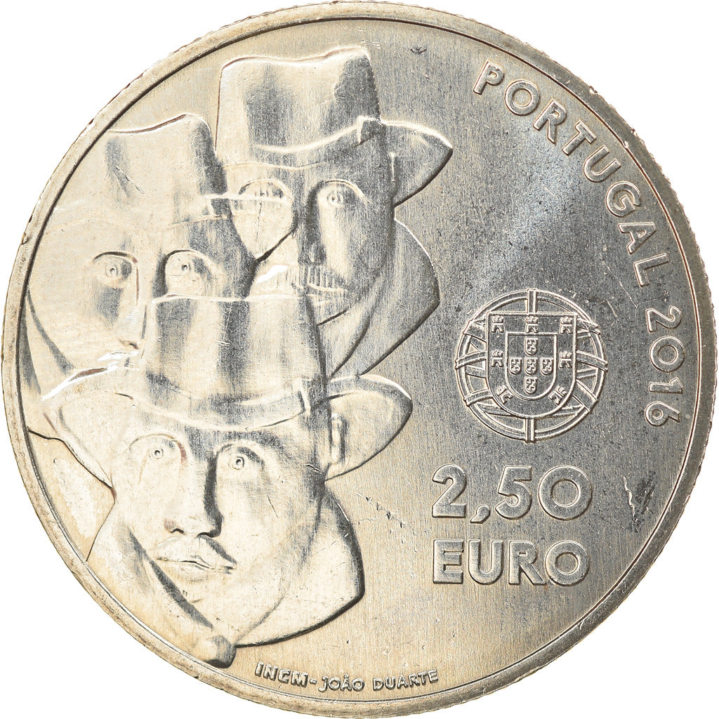 Portugal, 2-1/2 Euro, Cante Alentejano, 2016, MS(63), Miedź-Nikiel