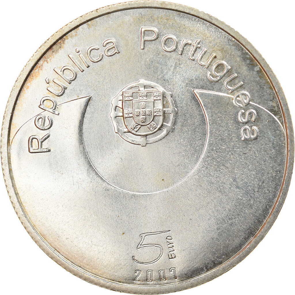 Portugal, 5 Euro, 2007, Lisbon, MS(60-62), Srebro, KM:781