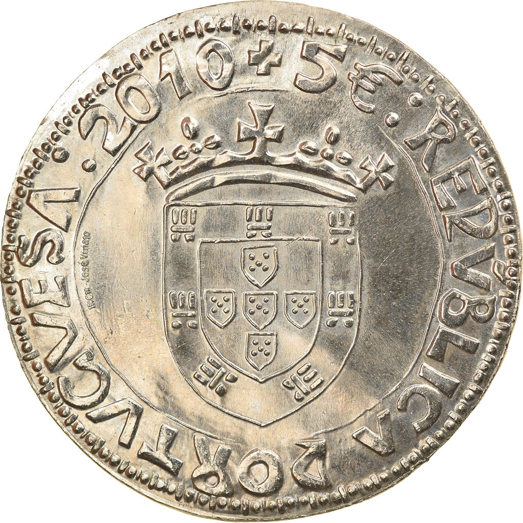 Portugal, 5 Euro, 2010, Lisbon, MS(63), Copper-nickel, KM:802