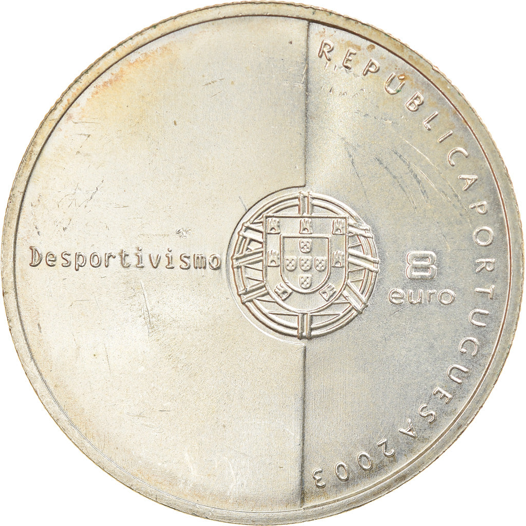 Portugal, 8 Euro, 2003, Lisbon, MS(60-62), Prata, KM:752