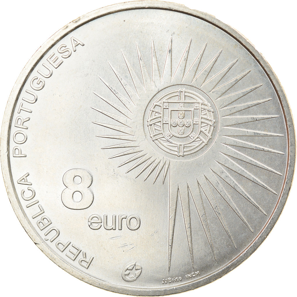 Portugal, 8 Euro, 2004, Lisbon, MS(60-62), Srebro, KM:753