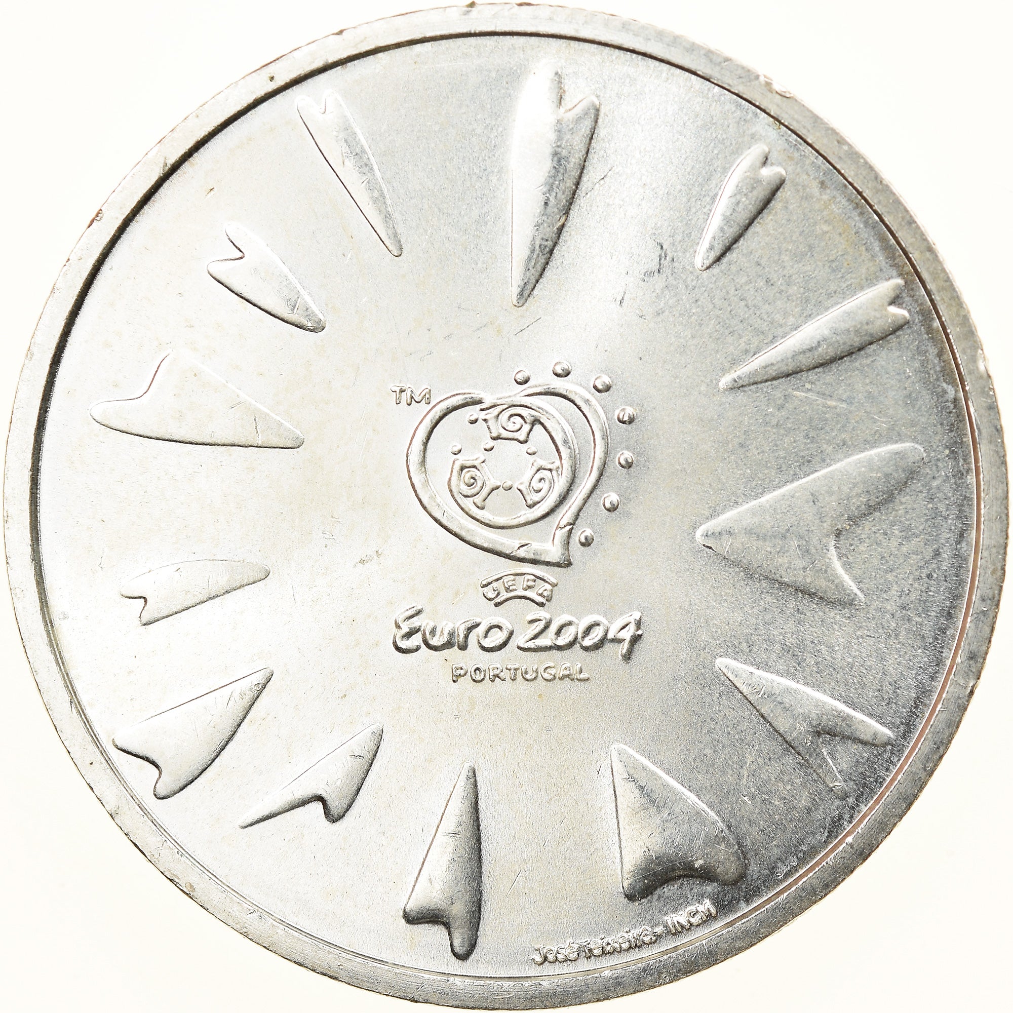 Portugal, 8 Euro, 2004, Lisbon, MS(63), Prata, KM:758