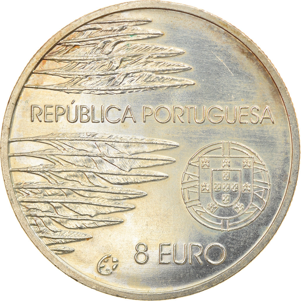 Portogallo, 8 Euro, 2005, Lisbon, SPL, Argento, KM:773