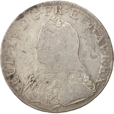 FRANCE, Écu aux branches d'olivier, ECU, 1727, Rouen, KM #486.3, VG(8-10), ...