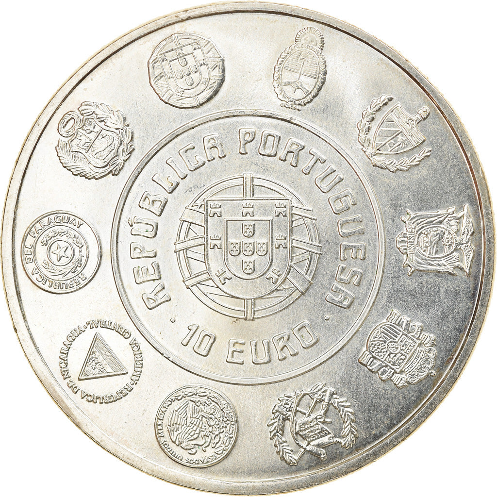 Portugal, 10 Euro, 2005, Lisbon, MS(63), Silver, KM:768