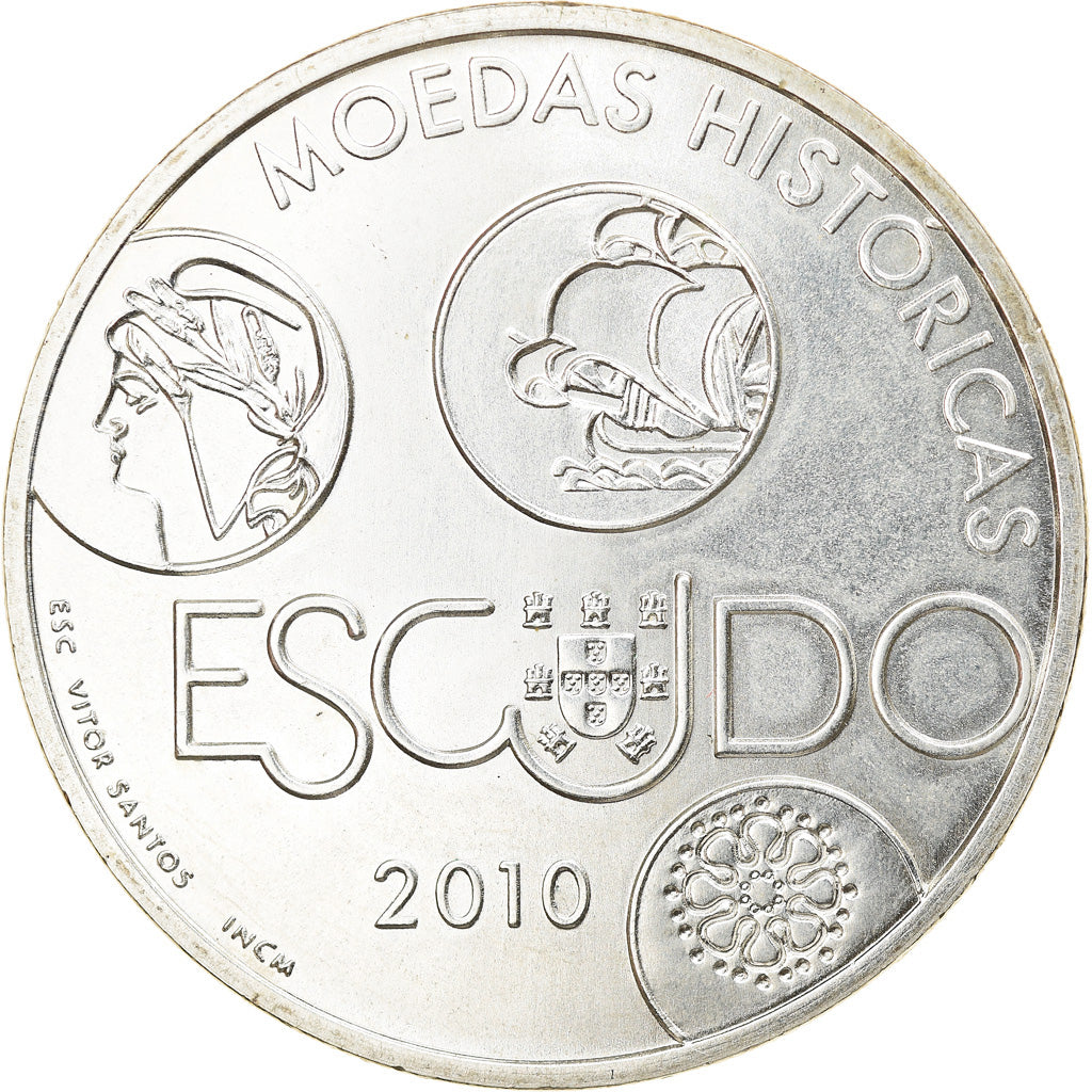 Portugal, 10 Euro, 2010, Lisbon, MS(63), Srebro, KM:803