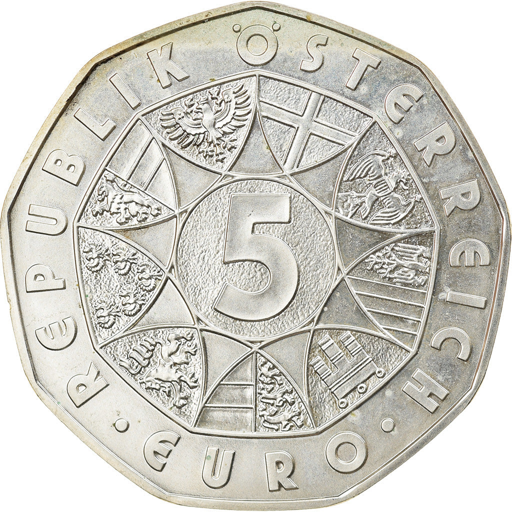 Austria, 5 Euro, 2007, Vienna, SC, Plata, KM:3145