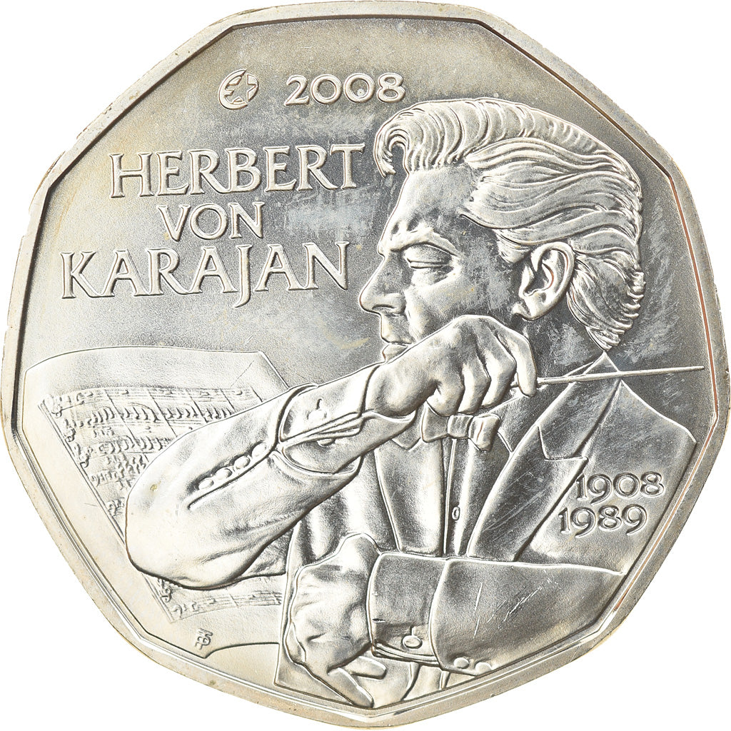 Österreich, 5 Euro, 2008, UNZ, Silber, KM:3156
