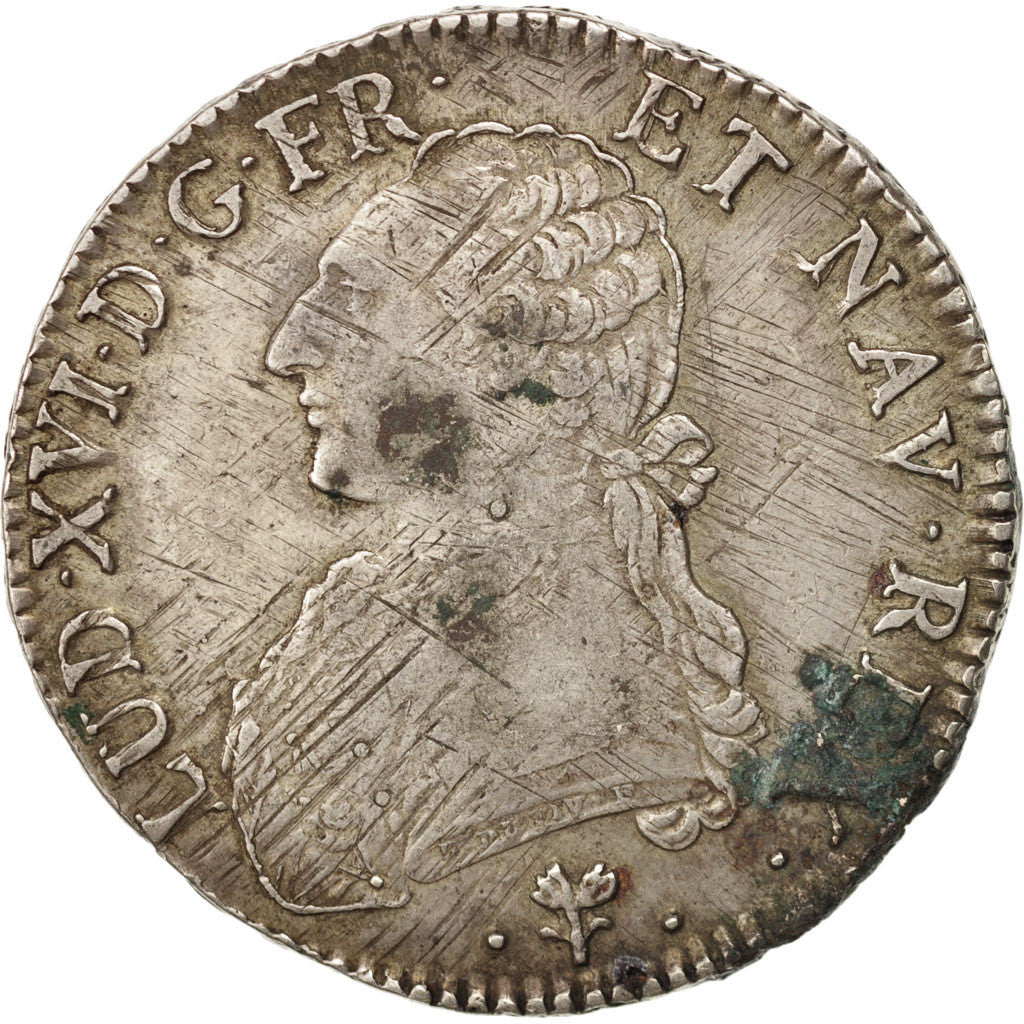 FRANCE, Écu aux branches d'olivier, ECU, 1789, Bayonne, KM #564.9, VF(30-35), ..