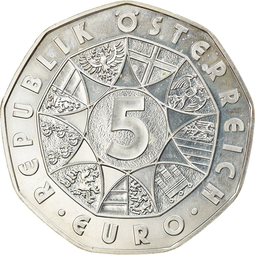 Austria, 5 Euro, 2008, Vienna, MS(63), Silver, KM:3163