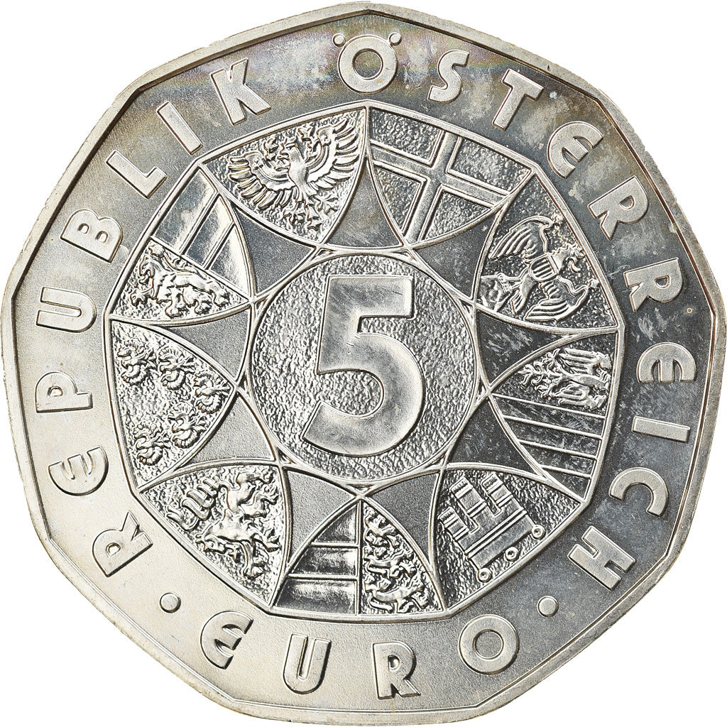 Austria, 5 Euro, 2008, Vienna, MS(63), Silver, KM:3164