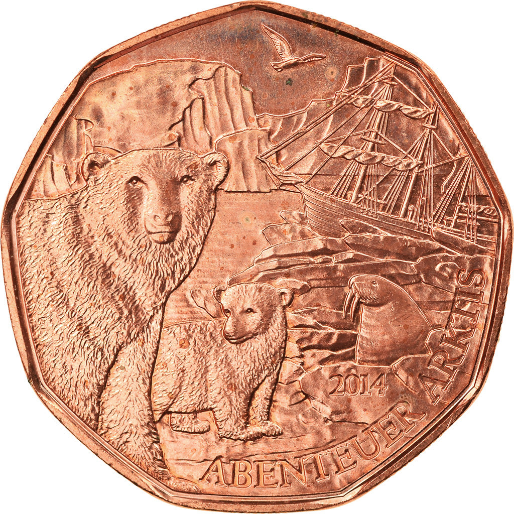 Austria, 5 Euro, Archipel François-Joseph, 2014, Vienna, MS(63), Copper