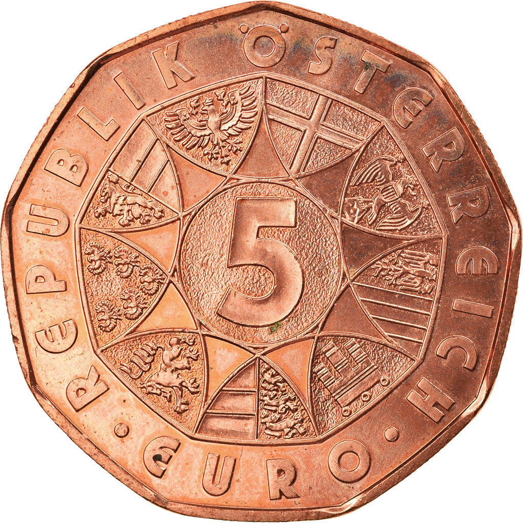 Austria, 5 Euro, Archipel François-Joseph, 2014, Vienna, MS(63), Copper