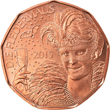 Austria, 5 Euro, Nouvelle année, 2015, Vienna, MS(63), Copper