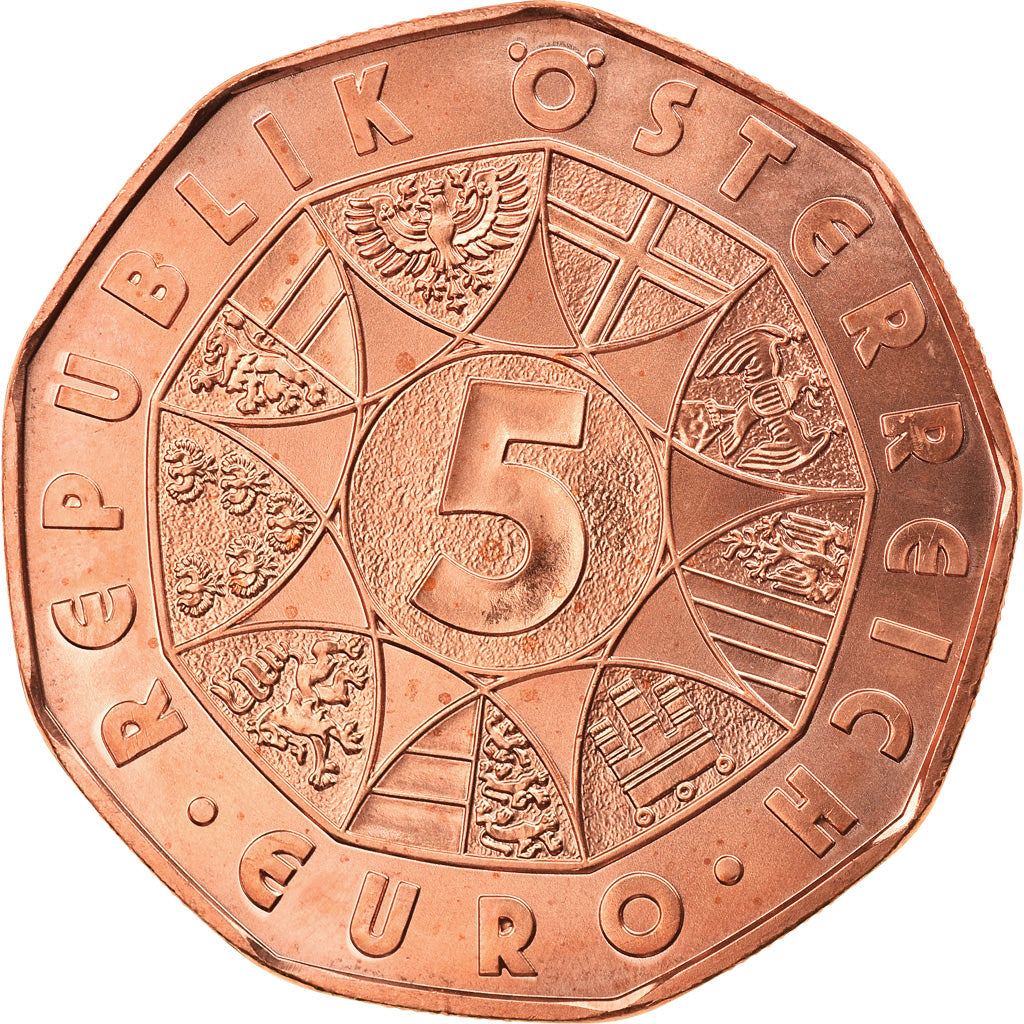Austria, 5 Euro, Nouvelle année, 2015, Vienna, MS(63), Copper