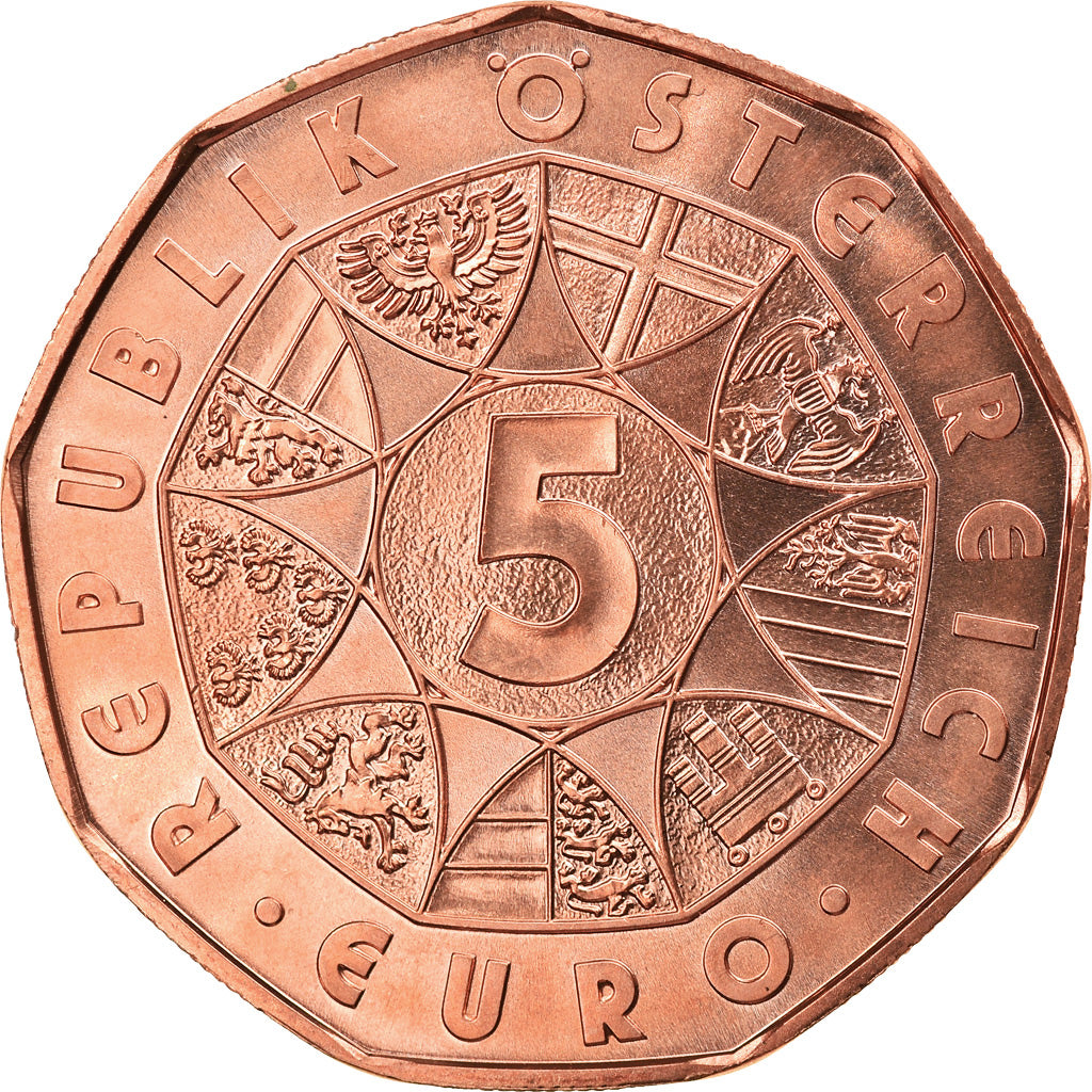 Austria, 5 Euro, Bundesheer, 2015, Vienna, MS(63), Copper