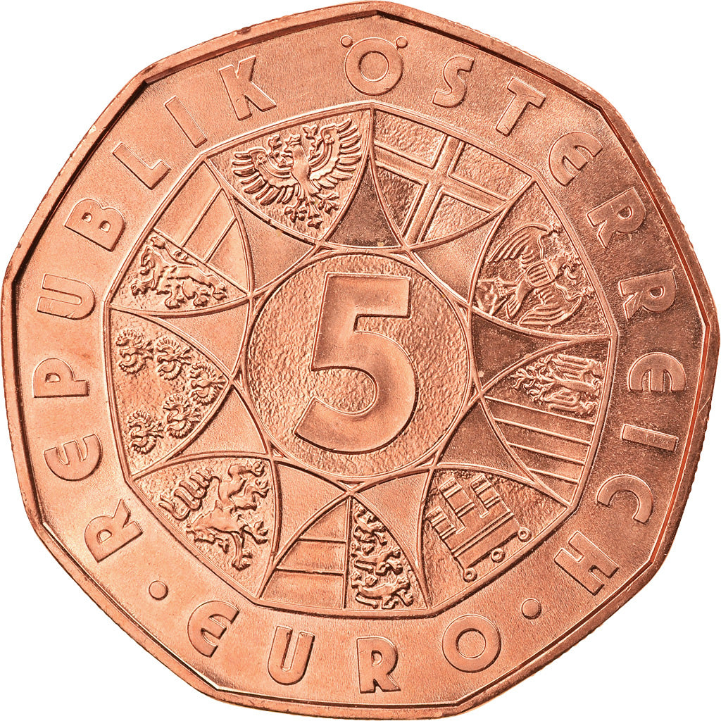 Austria, 5 Euro, Nouvelle année, 2016, Vienna, MS(63), Copper