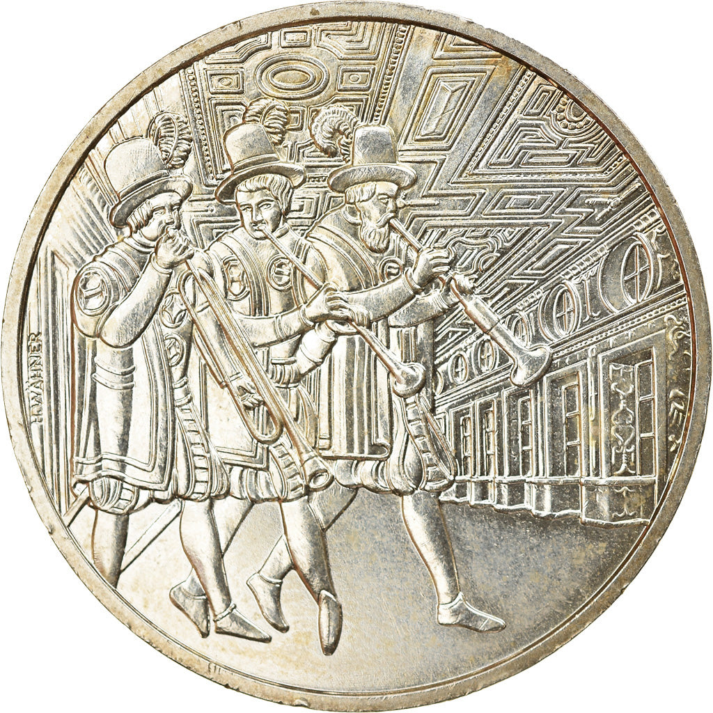 Áustria, 10 Euro, 2002, Vienna, MS(63), Prata, KM:3096