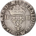 Henri III, ¼ Écu, croix de face, 1586 C, Saint-Lô, Duplessy 1133