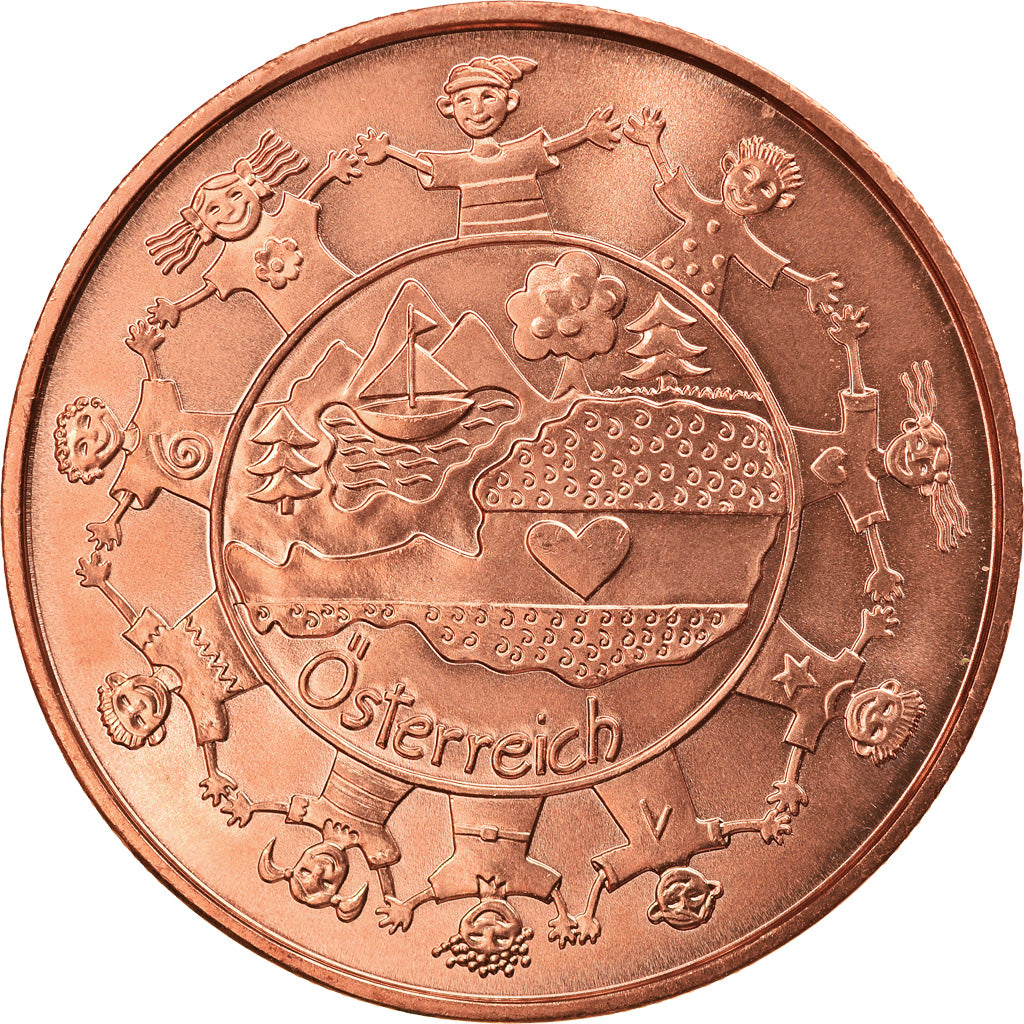 Austria, 10 Euro, Autriche vue par les enfants, 2016, Vienna, MS(63), Copper