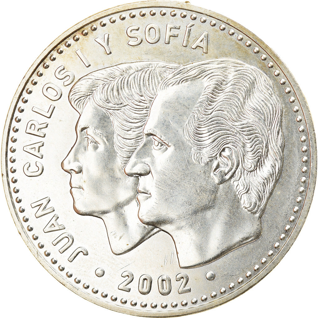 Spain, 12 Euro, 2002, Madrid, MS(63), Silver, KM:1049
