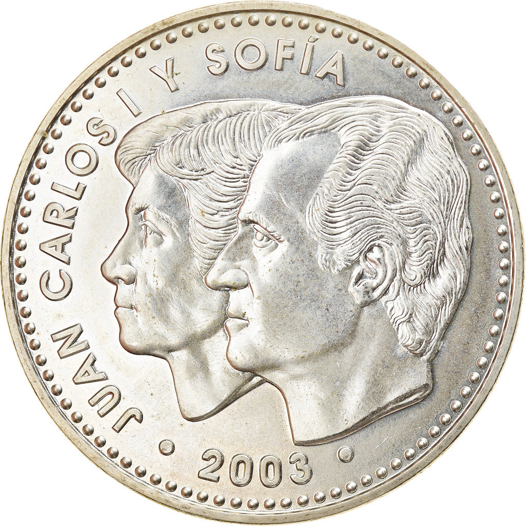 Spain, 12 Euro, 2003, Madrid, MS(63), Silver, KM:1051