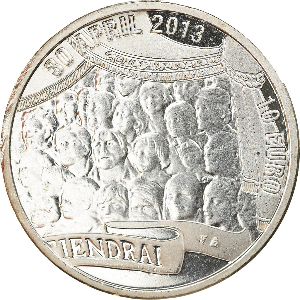 Netherlands, 10 Euro, Couronnement de Willem-Alexander, 2013, MS(63), Copper