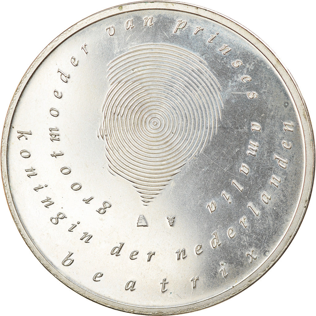 Netherlands, 10 Euro, 2004, MS(60-62), Silver, KM:248