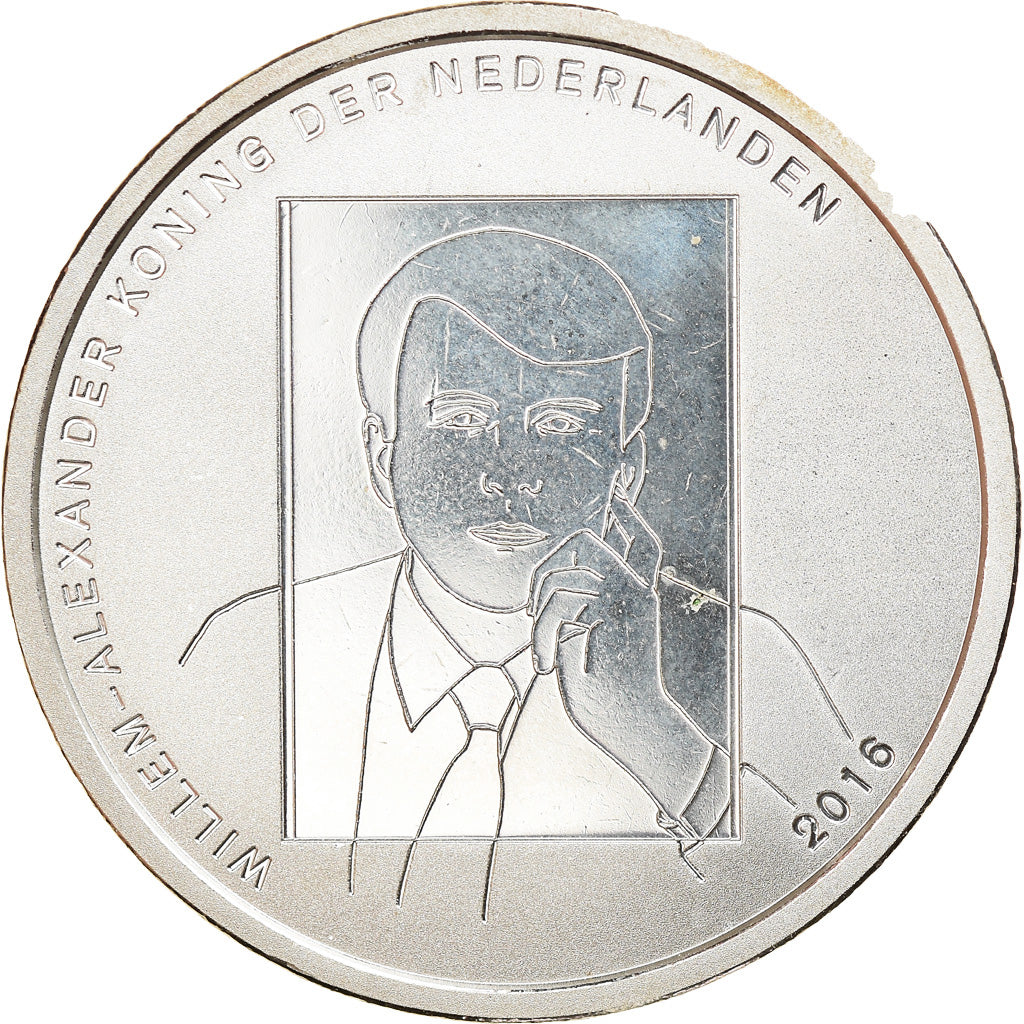 Netherlands, 5 Euro, Jérôme Bosch, 2016, MS(63), Copper Plated Silver