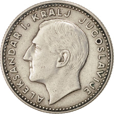 YUGOSLAVIA, 10 Dinara, 1931, KM #10, EF(40-45), Silver, 25, 6.98