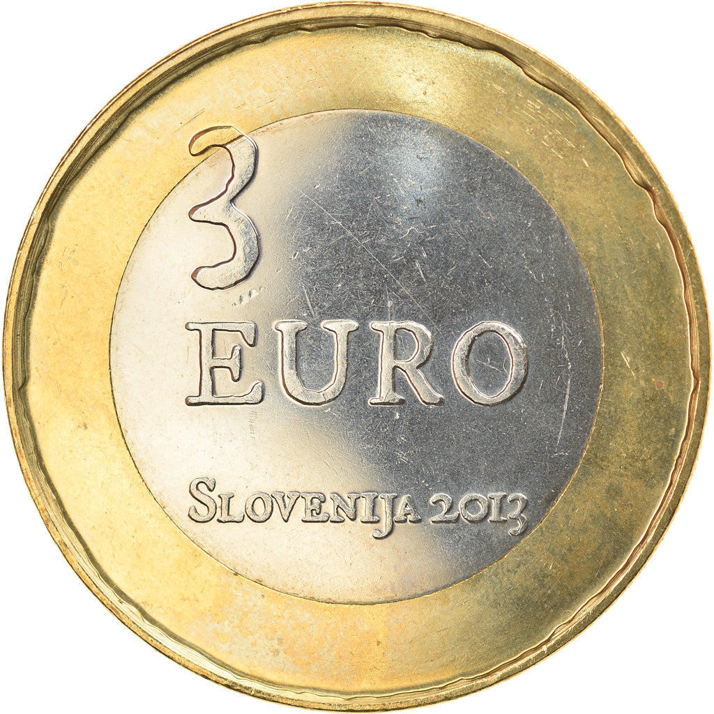 Słowenia, 3 Euro, Révolte paysanne de Tolmin, 2013, AU(55-58), Bimetaliczny
