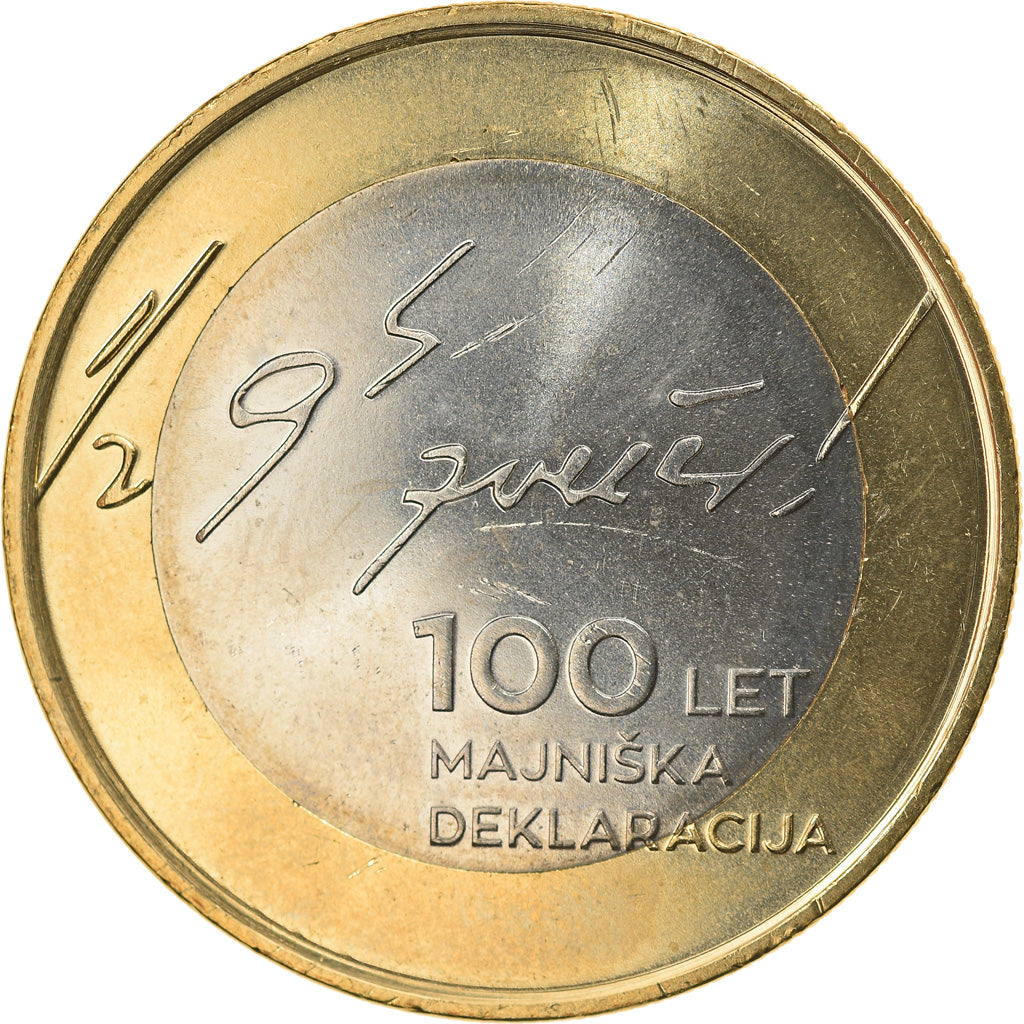 Slovenia, 3 Euro, 2017, MS(63), Bi-Metallic