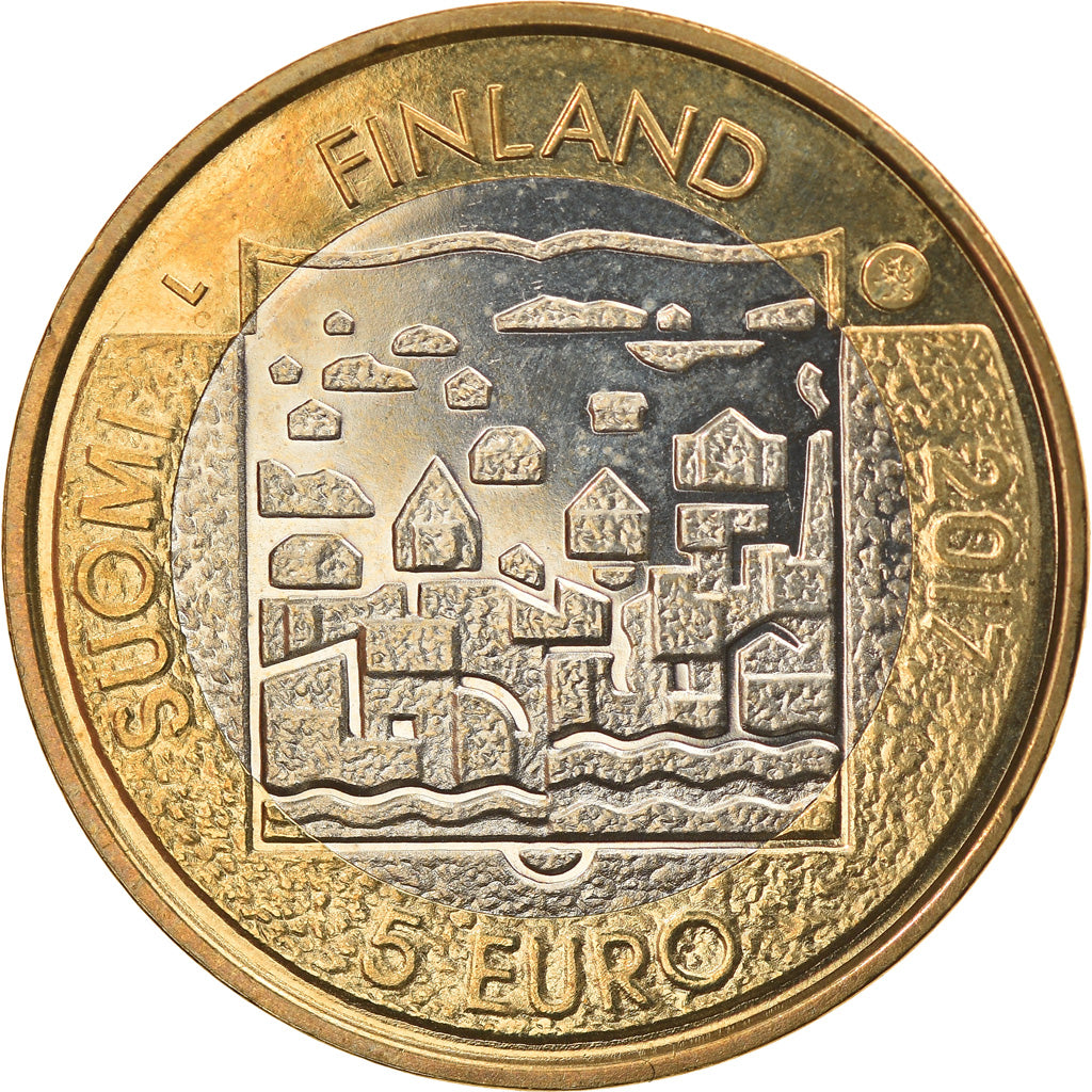 Finland, 5 Euro, Urho Kaleva Kekkonen, 2017, MS(63), Bi-Metallic