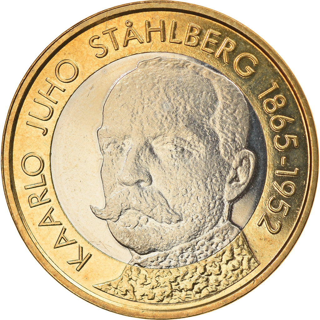 Finlande, 5 Euro, Kaarlo Juho Ståhlberg, 2016, SPL, Bi-Metallic