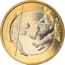 Finland, 5 Euro, Le Football, 2016, MS(63), Bi-Metallic