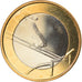 Finland, 5 Euro, Saut à ski, 2016, MS(63), Bi-Metallic