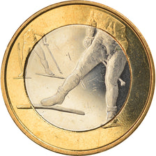Finland, 5 Euro, Le ski de fond, 2016, MS(63), Bi-Metallic