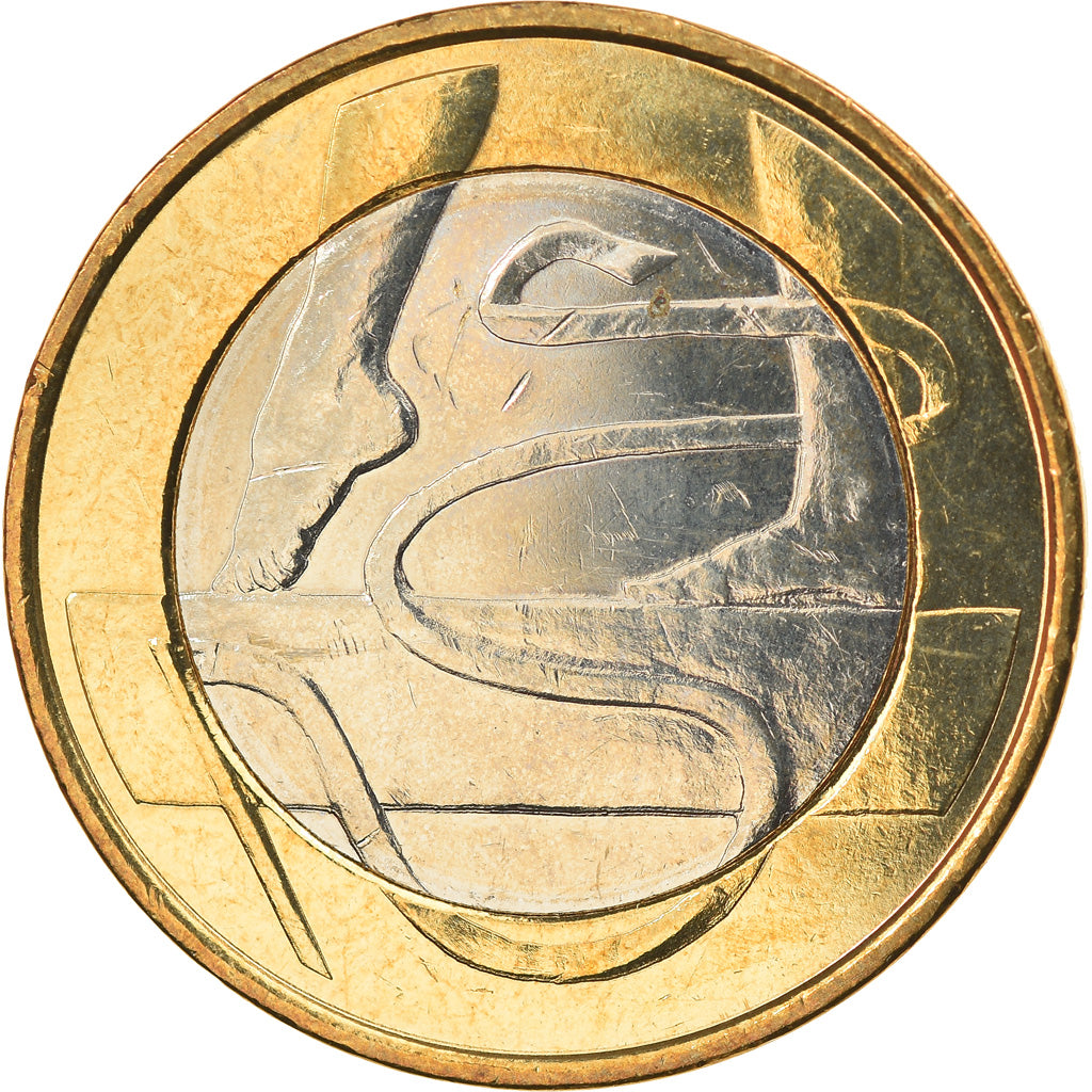 Finland, 5 Euro, La gymnastique, 2015, MS(63), Bi-Metallic