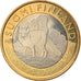 Finlande, 5 Euro, Le renard en Finlande du Sud-Ouest, 2014, SUP+, Bi-Metallic