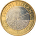 Finland, 5 Euro, Le castor en Satkunta, 2015, MS(63), Bi-Metallic