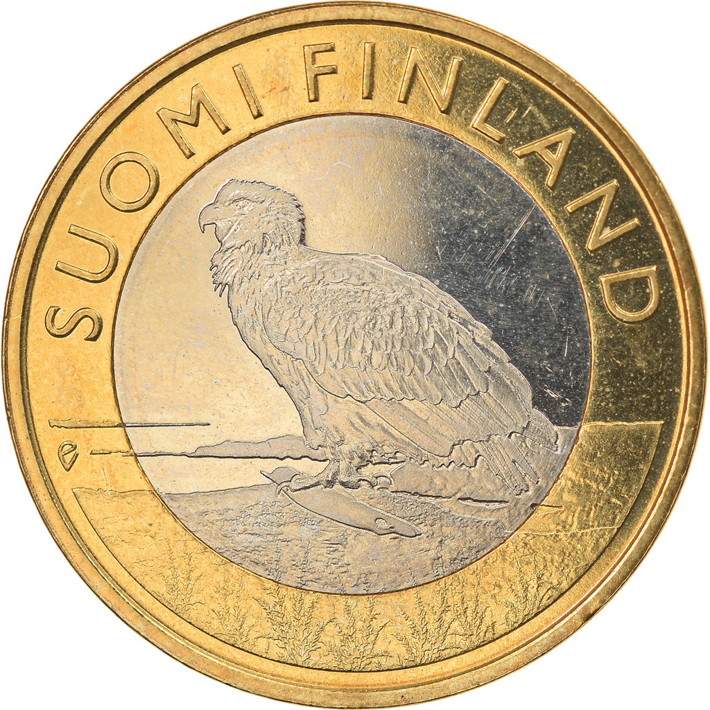 Finland, 5 Euro, Le pygargue à queue blanche en Åland, 2014, MS(60-62)