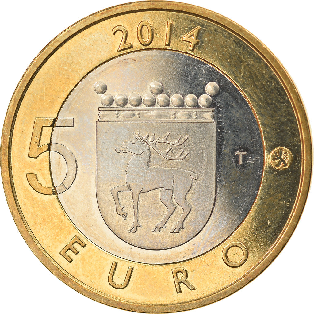 Finland, 5 Euro, Le pygargue à queue blanche en Åland, 2014, MS(60-62)