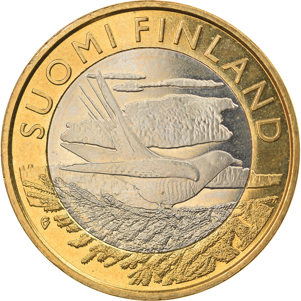 Finland, 5 Euro, Le coucou en Carélie, 2014, MS(60-62), Bi-Metallic