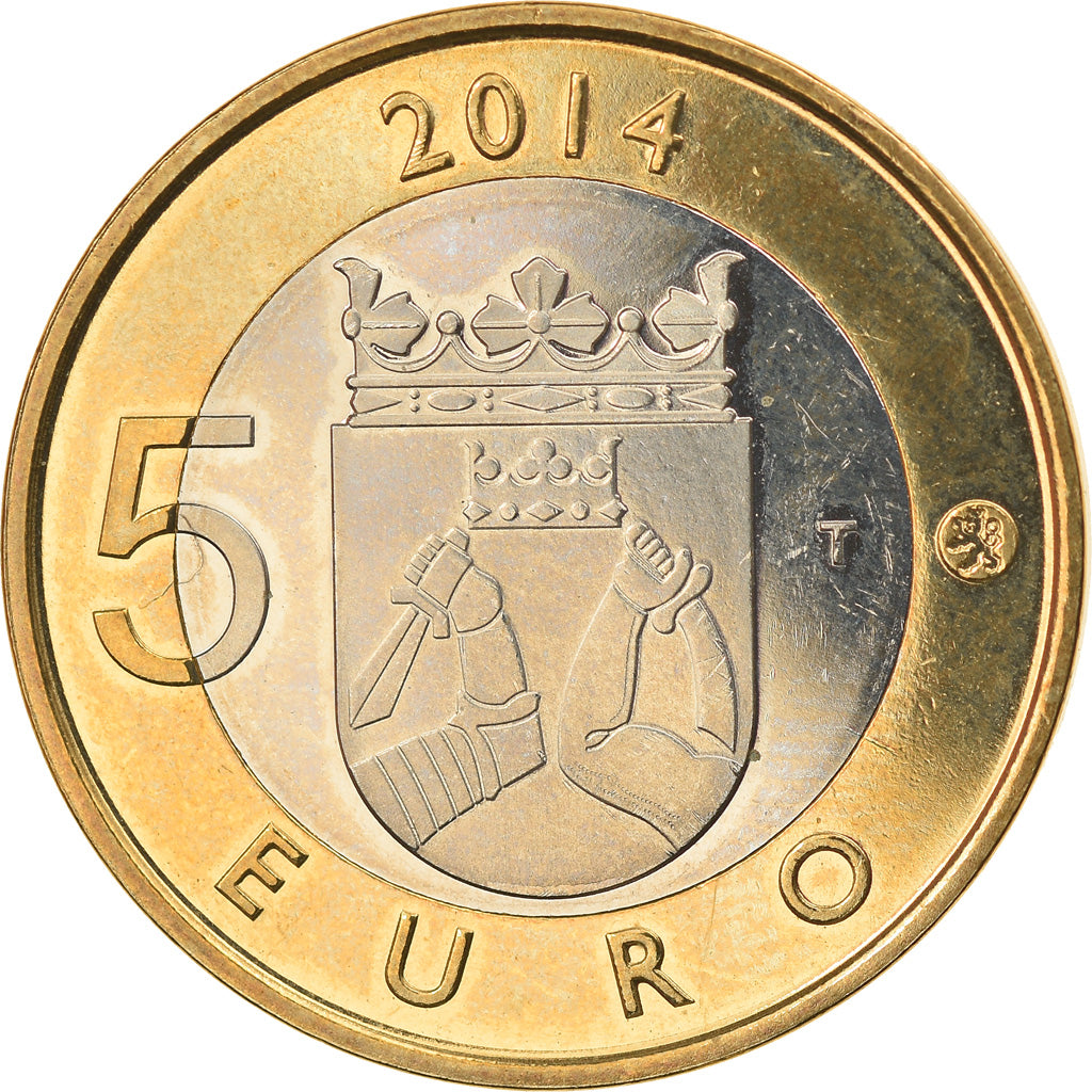 Finland, 5 Euro, Le coucou en Carélie, 2014, MS(60-62), Bi-Metallic