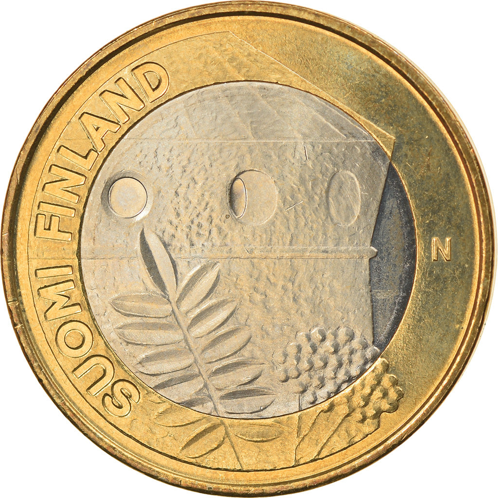 Finland, 5 Euro, Château fort d'Olavinlinna, 2013, MS(63), Bi-Metallic