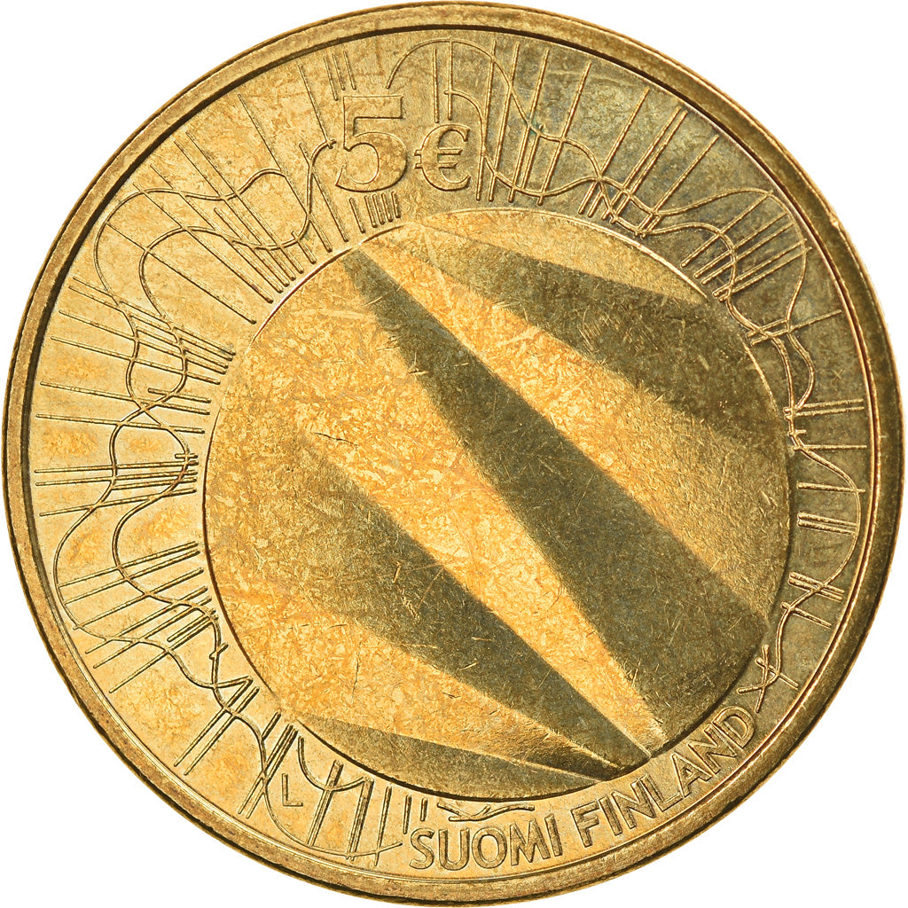 Finland, 5 Euro, 2012, Vantaa, MS(63), Aluminum-Bronze, KM:181